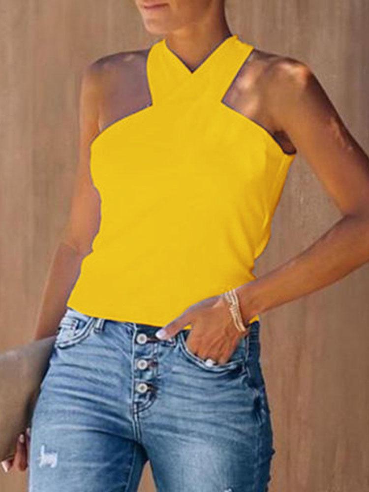 Open Back Knotted Design Top - LuckyFash™