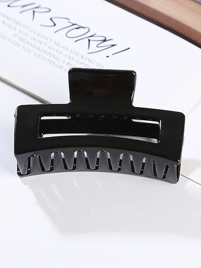 1pc Women's Hair Claws Hair Clip For Street Gift Holiday Head Handmade Plastic White Black Champagne - LuckyFash™