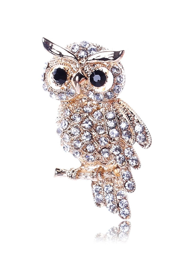 Women's AAA Cubic Zirconia Brooches Classic Animal Animals Stylish Brooch Jewelry Gold For Street Date - LuckyFash™