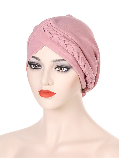 Bonnets Muslim Turban Hijabs Female Hat New Fashion Solid Color Simple Style Women's Cap Hot Two Kinds of Wear Headgear - LuckyFash™