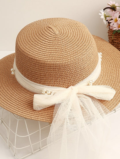 Women's Sun Hat Holiday Straw Casual Beach Sunscreen Breathability Outdoor 1 pcs - LuckyFash™