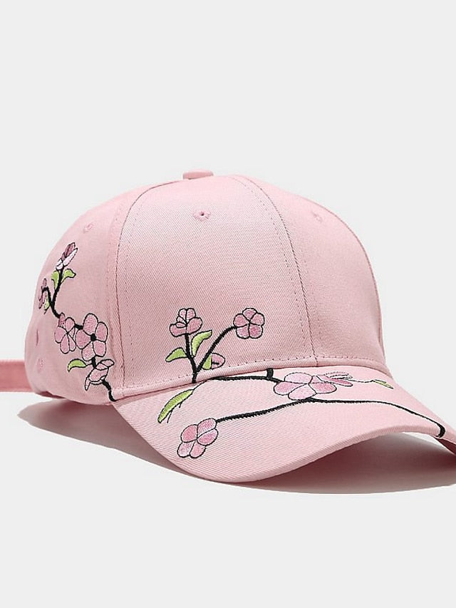 1pcs New High Quality Unisex Cotton Outdoor Baseball Cap Plum Embroidery Snapback Fashion Sports Hats For Men & Women Cap - LuckyFash™