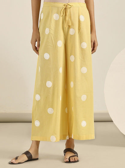 Polka Dot Casual Wide-Leg Belted Loose Trousers - LuckyFash™