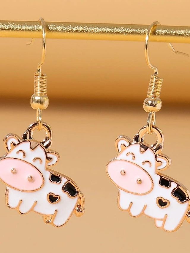 1 Pair Drop Earrings For Women's Birthday Street Gift Alloy Classic Animal - LuckyFash™