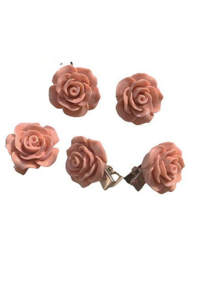 5pcs Per Set Women's Girls' Hair Clip For Daily Flower Classic Butterfly. Peach.Flower Shape Hair Clips Alligator clip Hair Slide for Girl and Woman - LuckyFash™