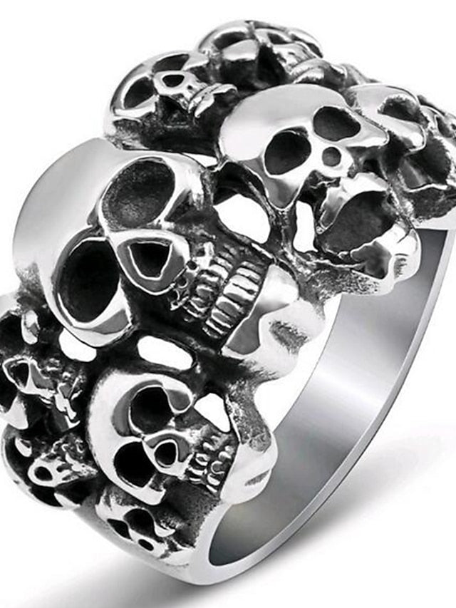 1PC Ring For Men's Women's Street Prom Alloy Classic Skull - LuckyFash™