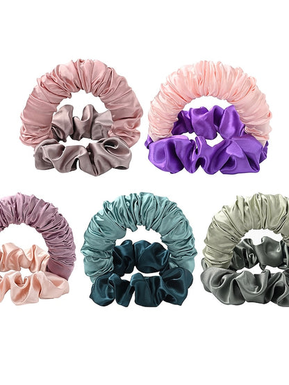 1PC Hair Ties Scrunchie For Daily Holiday Classic Fabric 1 2 3 for Women - LuckyFash™