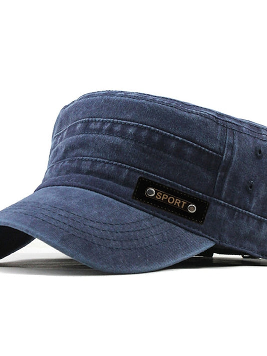 Four Seasons Casual Washed Cotton Flat Top Hat Unique Design Vintage Adjustable Fisher Caps Men Women Cap for Women - LuckyFash™