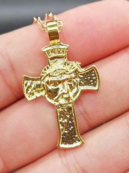 1PC Pendant Necklace For Men's Street Daily Alloy Cross for Women - LuckyFash™