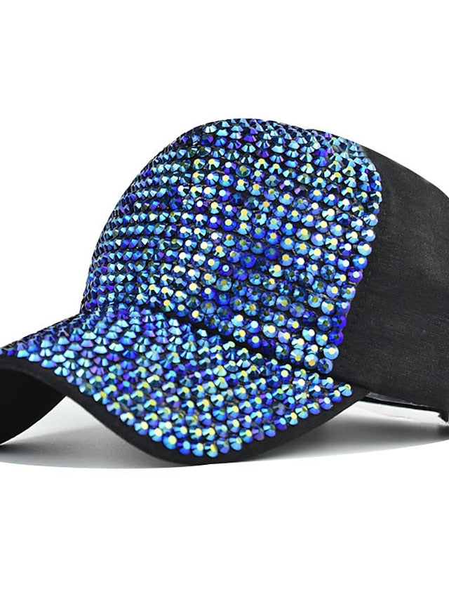 1pcs Summer Ladies Baseball Cap Wild Spring and Autumn Rhinestone Caps Fashion Personality Street Highlights Hip-hop Hats - LuckyFash™