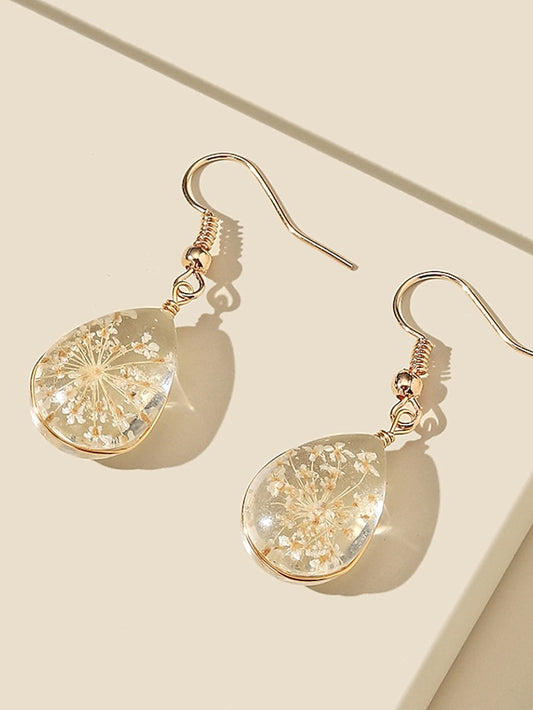 1 Pair Earrings For Women's Daily Date Beach Alloy Drop Petal - LuckyFash™