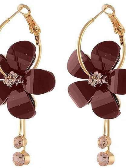 1 Pair Earrings For Women's Daily Festival Acrylic Classic Fashion Petal - LuckyFash™