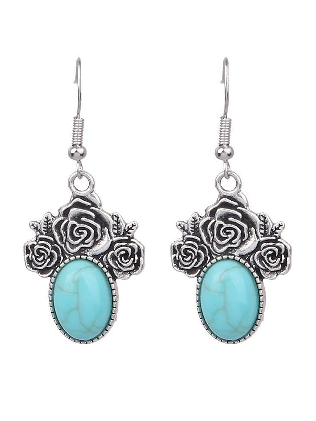 1 Pair Hanging Earrings For Women's Daily Alloy Classic Totem Series - LuckyFash™