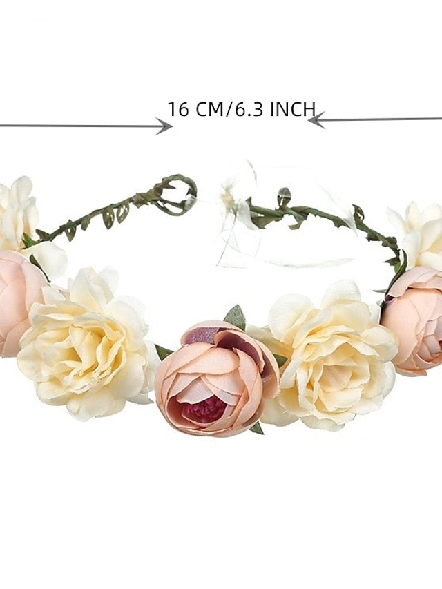 1PC Women's Headbands Headband For Wedding Birthday Fabric 1 White Champagne - LuckyFash™