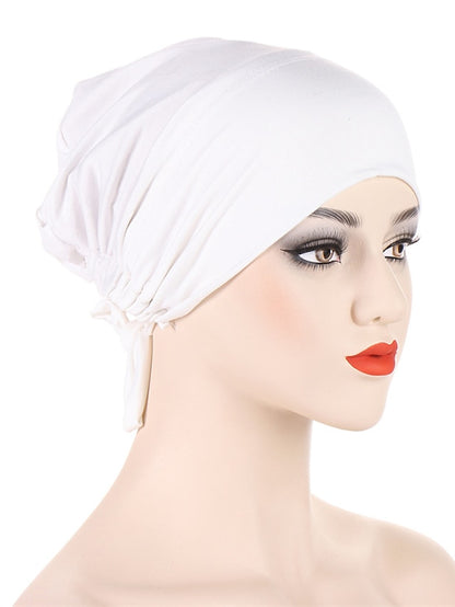 Soft Double Layer Satin Jersey Inner Hijab Cap Muslim Underscarf Bonnet Female Headband Caps Islam Ramadan Bandage Hat - LuckyFash™