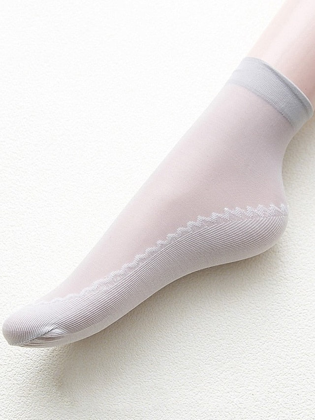 Women's Anckle Socks Low Cut Socks Outdoor Daily Holiday Solid Color Acrylic Fibers Simple Casual Elastic Casual 1 Pair - LuckyFash™