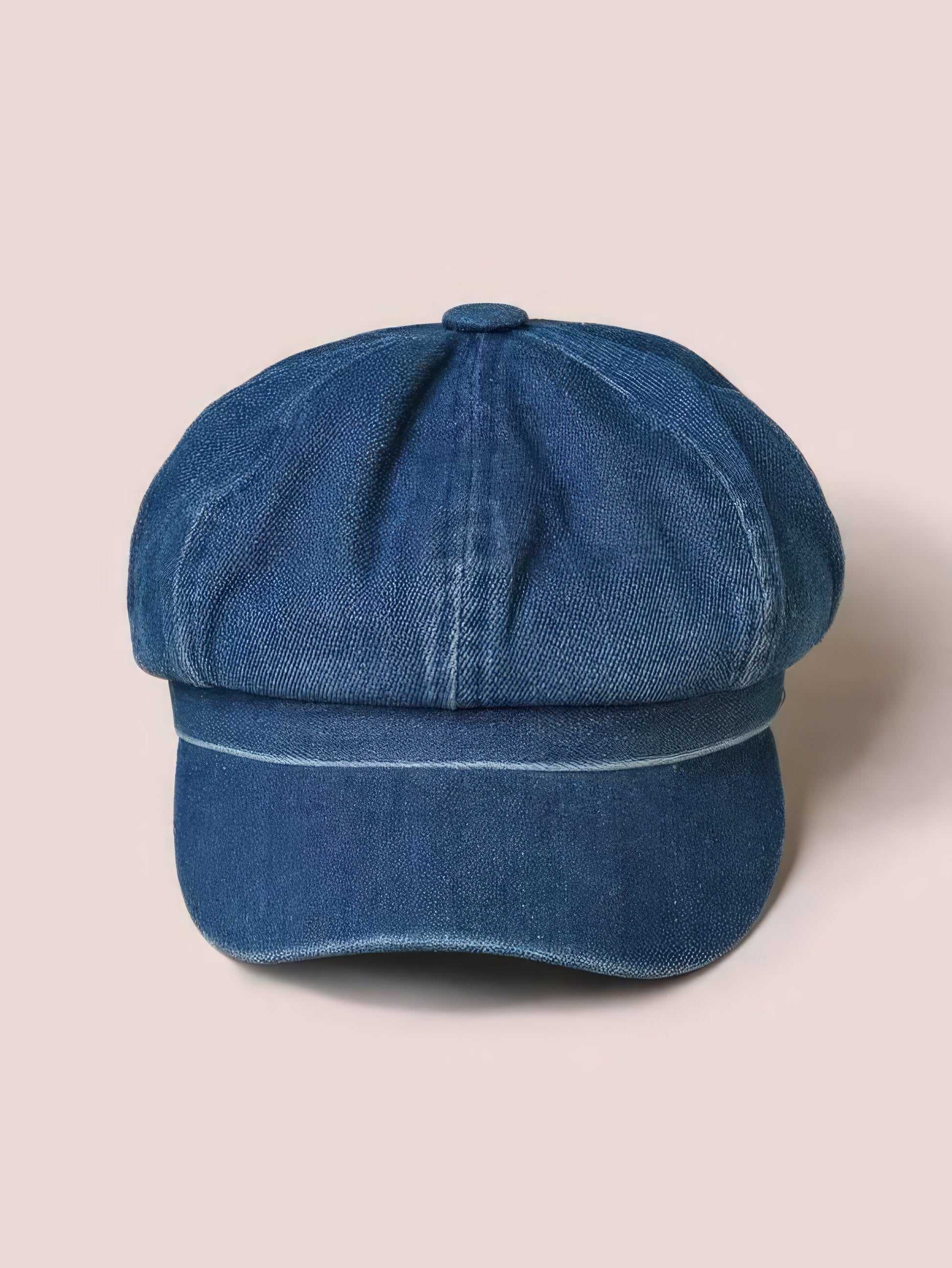 Blue Denim Simple Baker Boy Hat - LuckyFash™