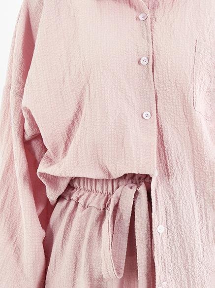 Single-breasted Cardigan Top & High Waist Shorts Two-piece Set - LuckyFash™