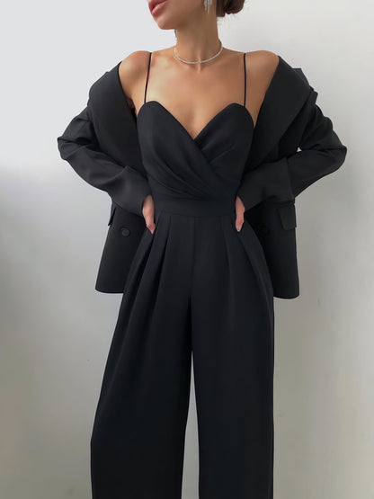 Sling Waist Straight Mopping Minimalist Jumpsuit - LuckyFash™