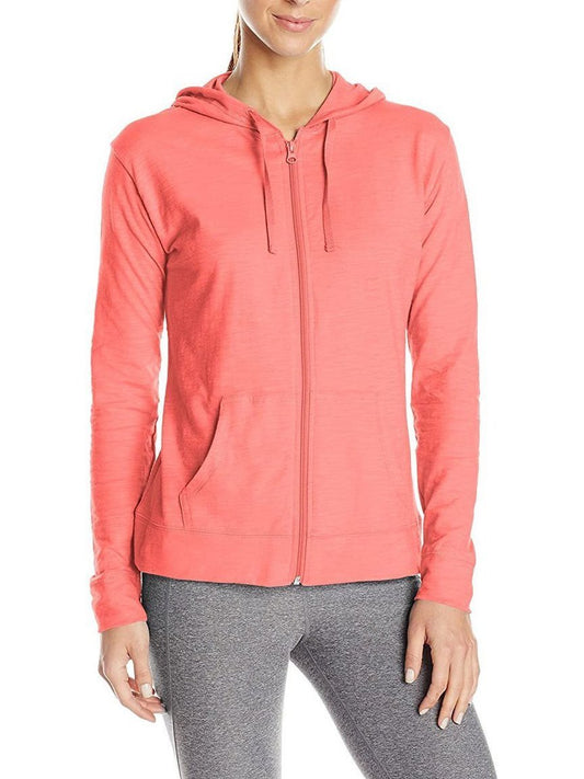 Solid Color Casual Full Zipper Sport Hoodie - LuckyFash™