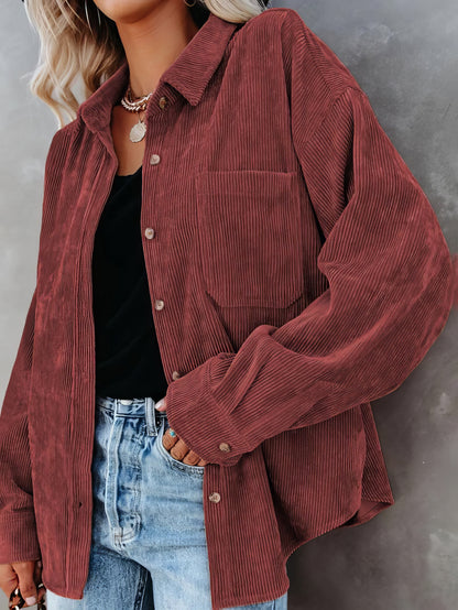Solid Lapel Pit Strip Casual Jacket - LuckyFash™