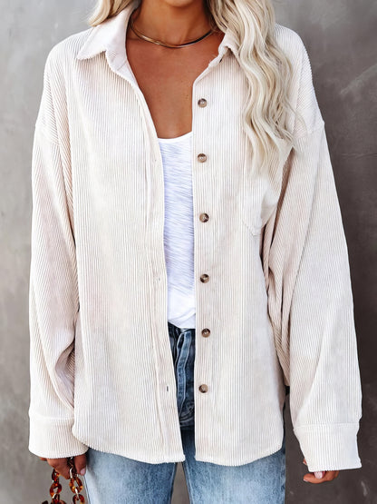 Solid Lapel Pit Strip Casual Jacket - LuckyFash™
