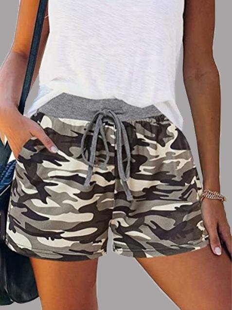 Summer Casual Elastic Waist Shorts - LuckyFash™