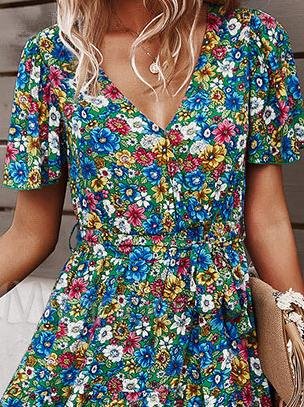 Summer New Fashion Floral Dress - LuckyFash™