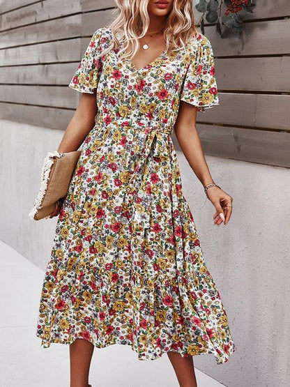 Summer New Fashion Floral Dress - LuckyFash™