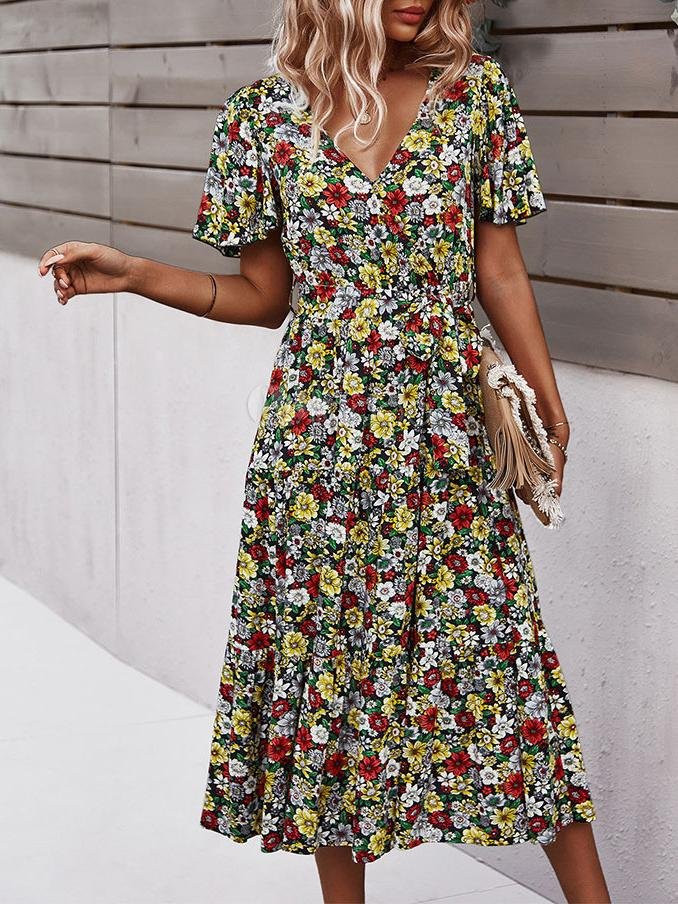 Summer New Fashion Floral Dress - LuckyFash™