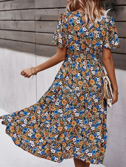 Summer New Fashion Floral Dress - LuckyFash™