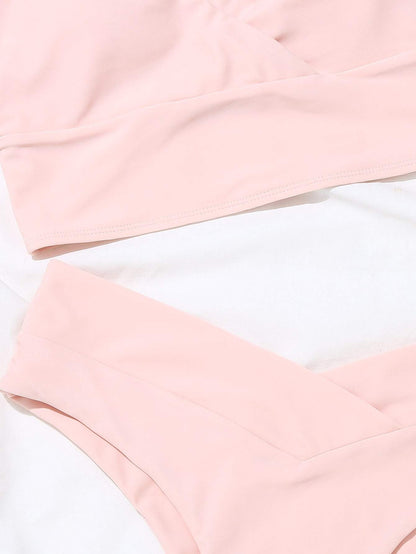 Surplice Neck Bikini Swimsuit - LuckyFash™