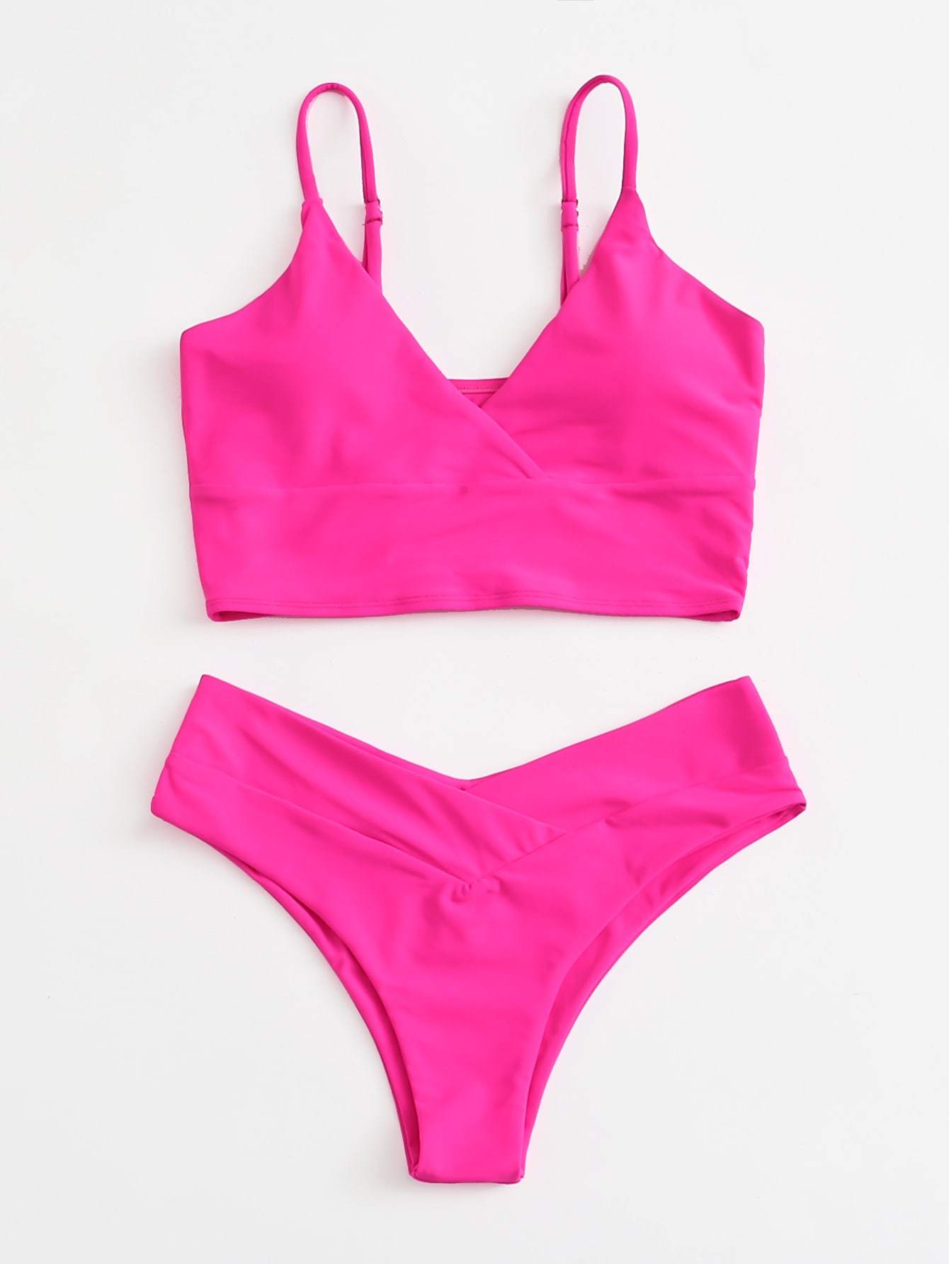 Surplice Neck Bikini Swimsuit - LuckyFash™