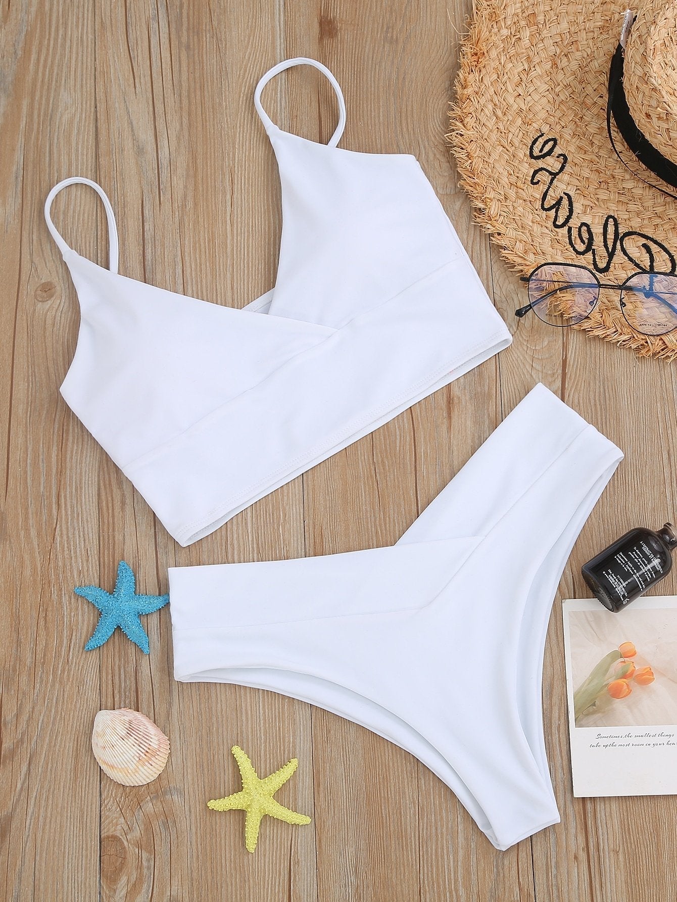 Surplice Neck Bikini Swimsuit - LuckyFash™