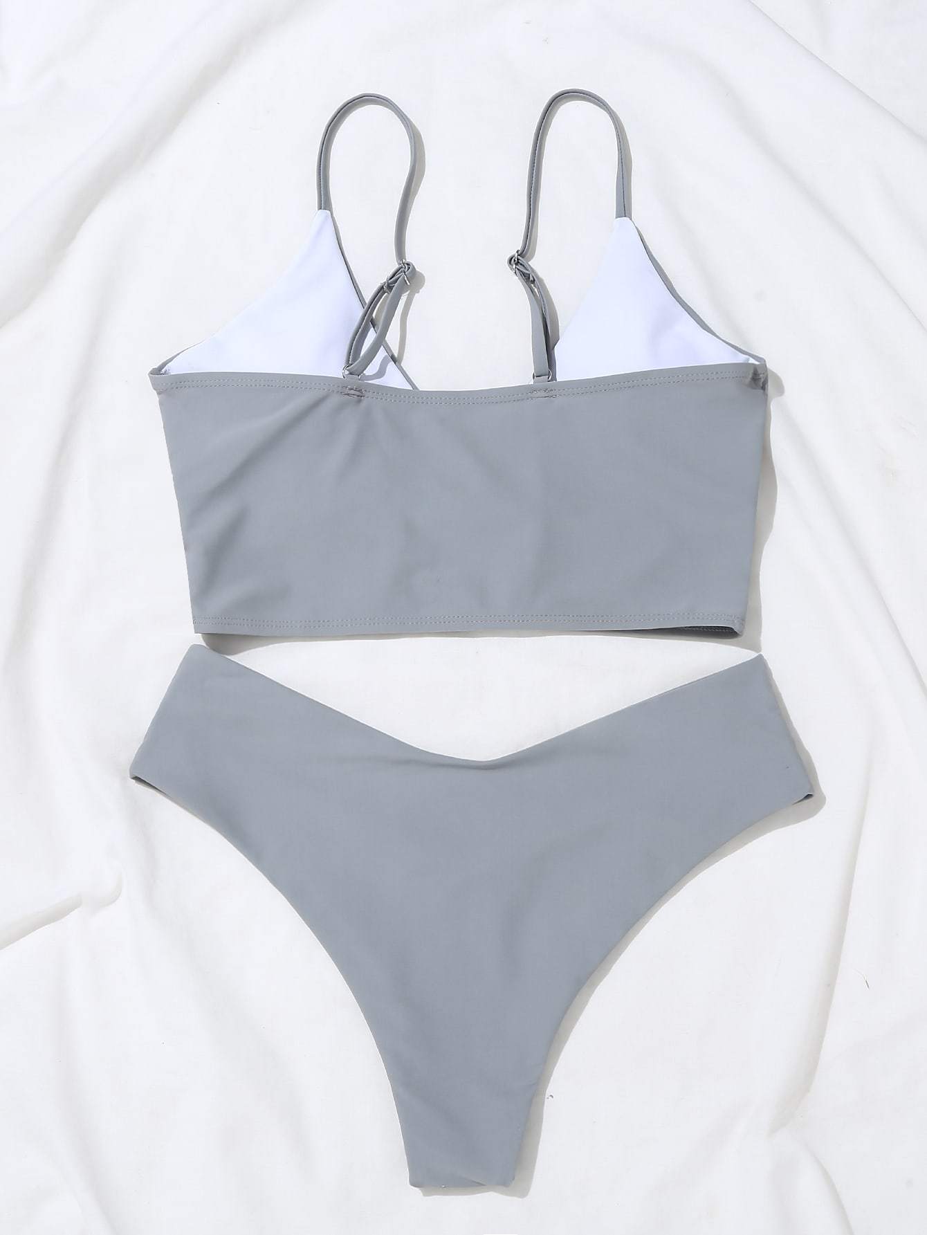 Surplice Neck Bikini Swimsuit - LuckyFash™