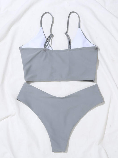 Surplice Neck Bikini Swimsuit - LuckyFash™