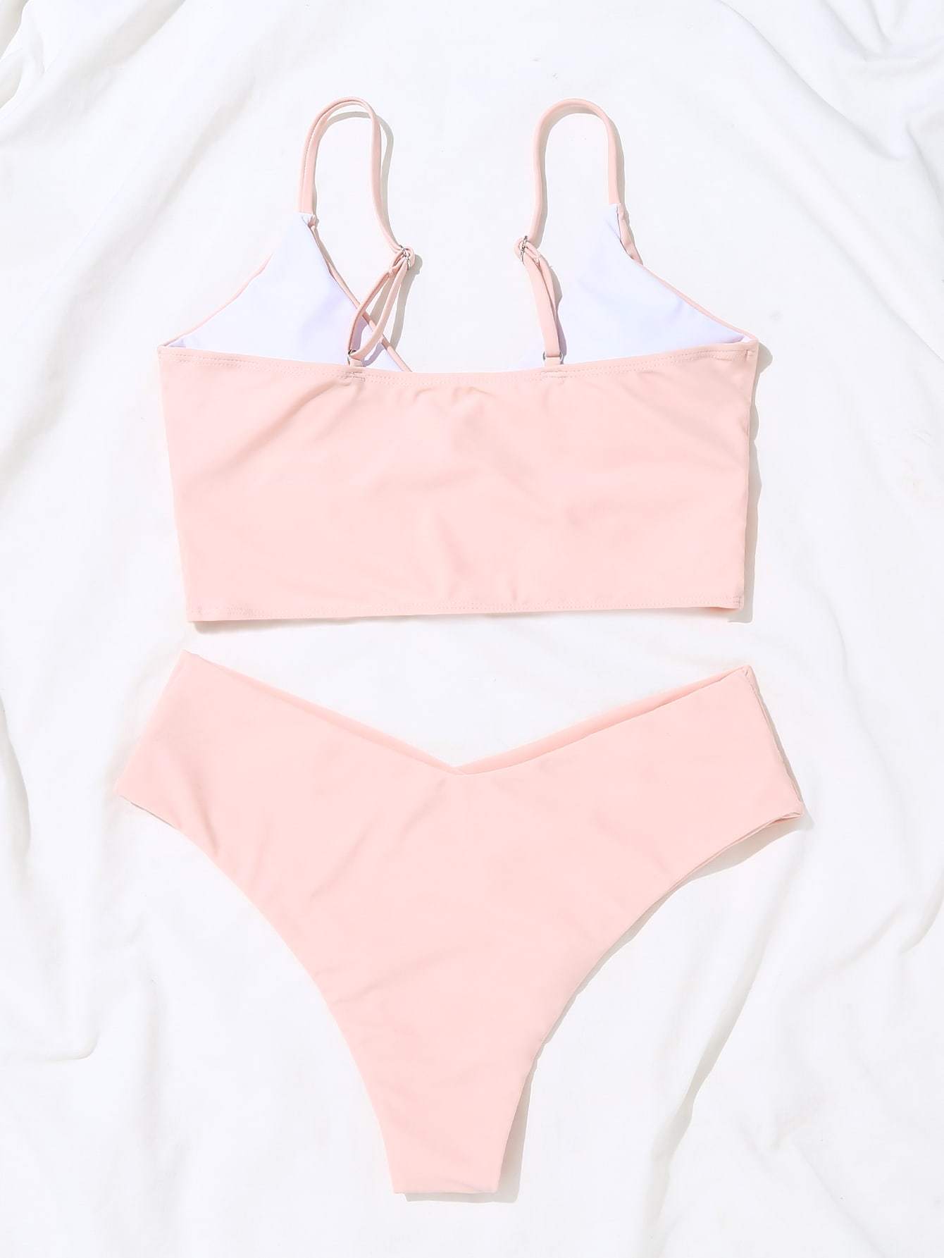 Surplice Neck Bikini Swimsuit - LuckyFash™