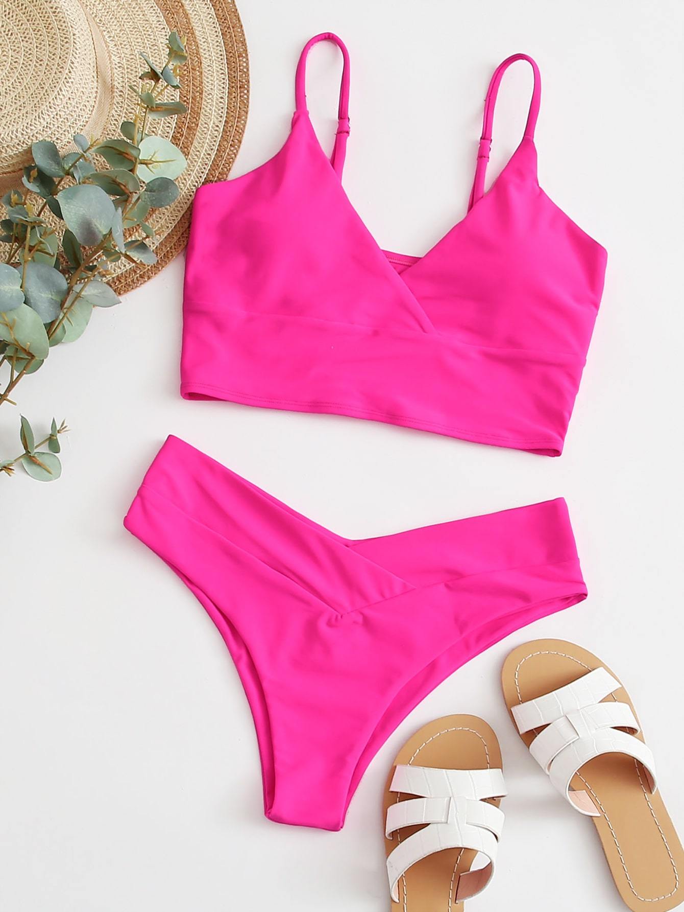 Surplice Neck Bikini Swimsuit - LuckyFash™