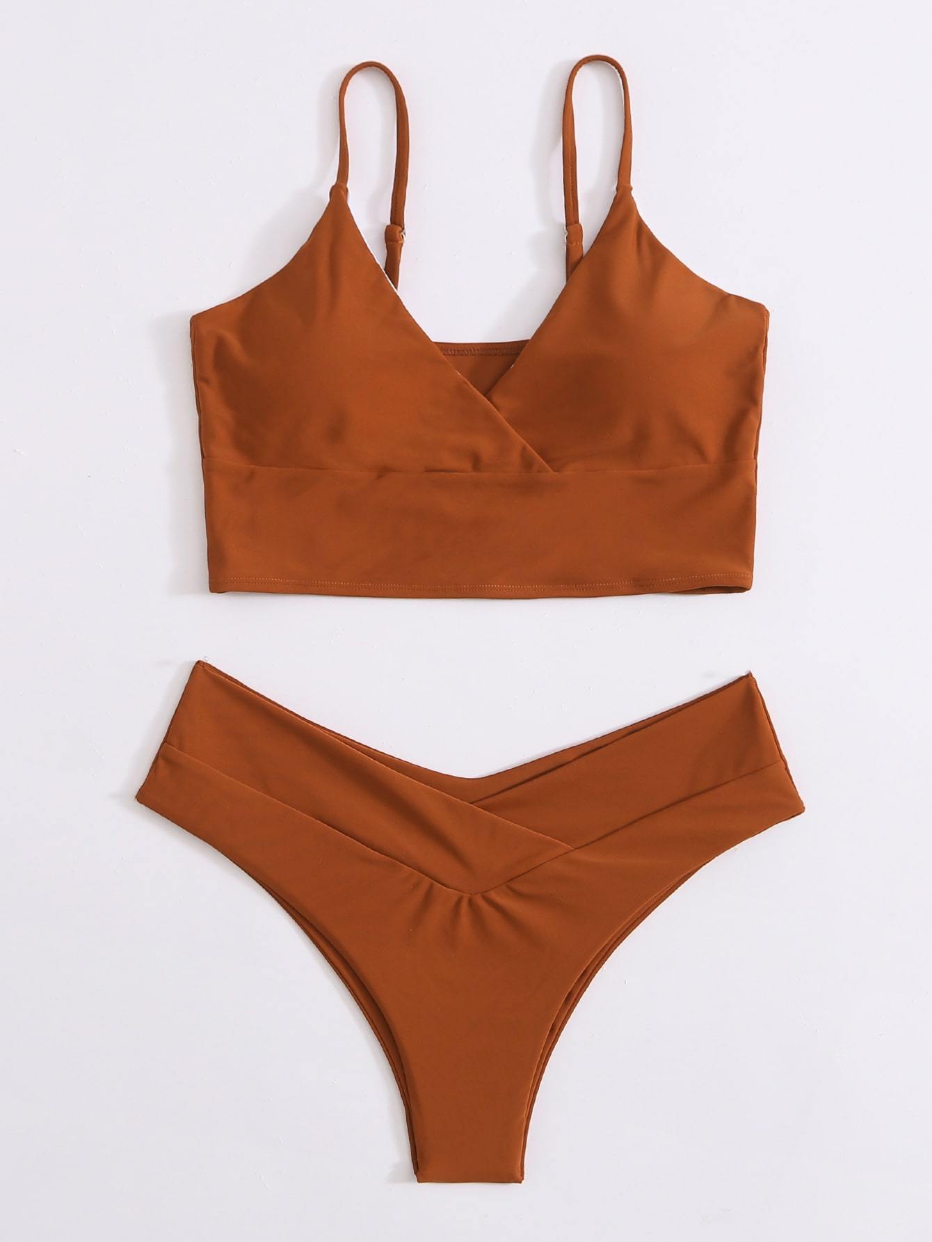 Surplice Neck Bikini Swimsuit - LuckyFash™