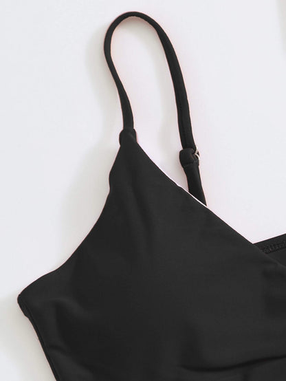 Surplice Neck Bikini Swimsuit - LuckyFash™