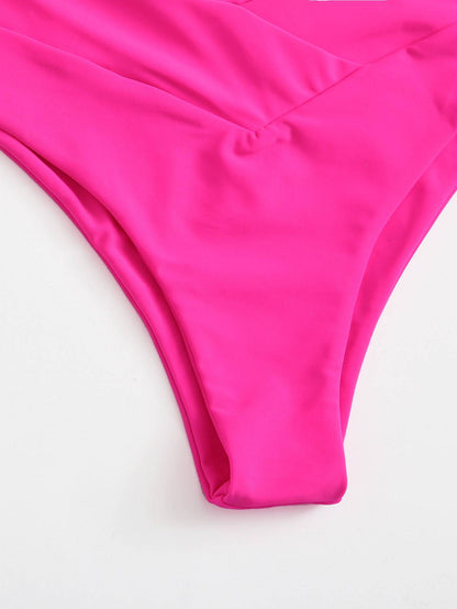 Surplice Neck Bikini Swimsuit - LuckyFash™