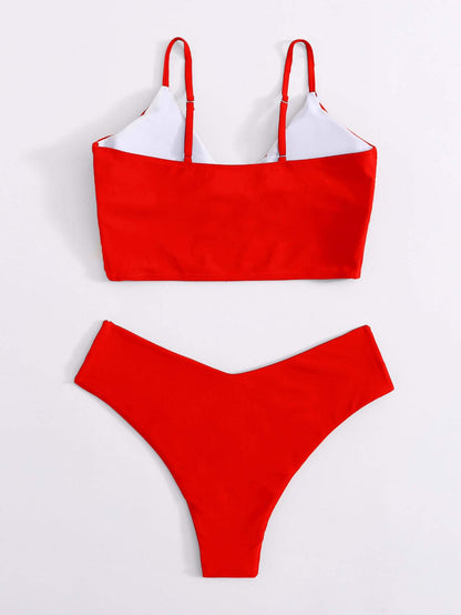 Surplice Neck Bikini Swimsuit - LuckyFash™