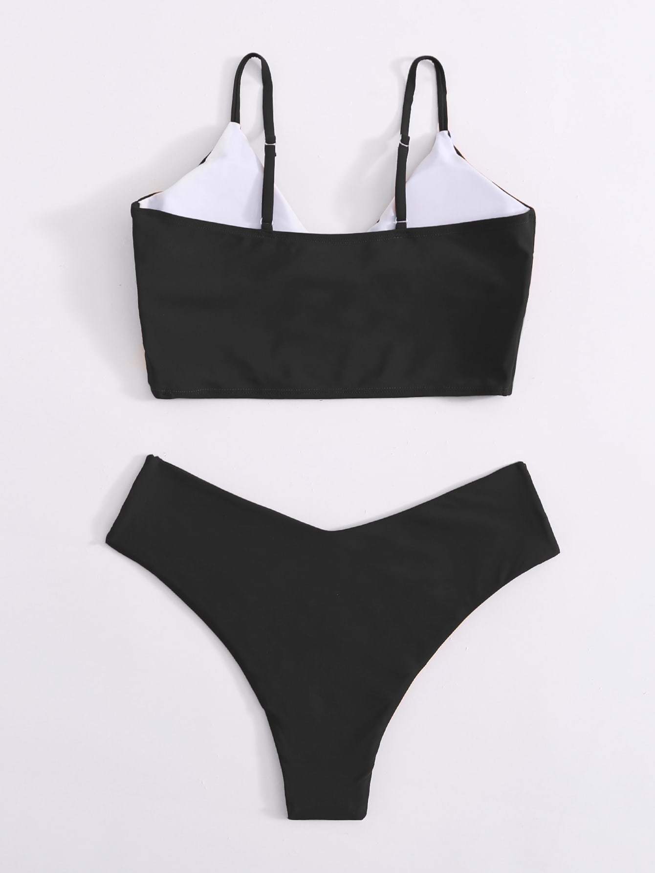 Surplice Neck Bikini Swimsuit - LuckyFash™