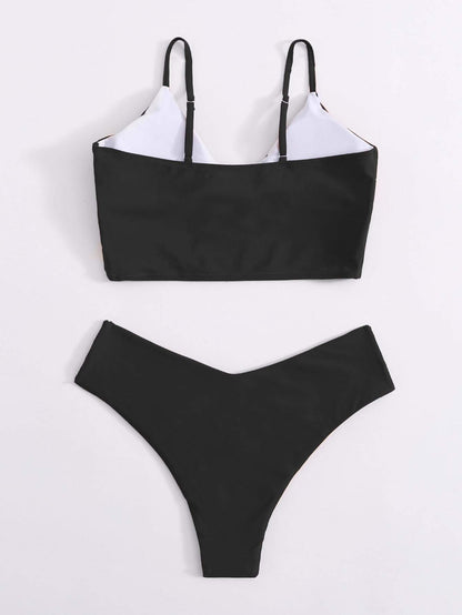 Surplice Neck Bikini Swimsuit - LuckyFash™