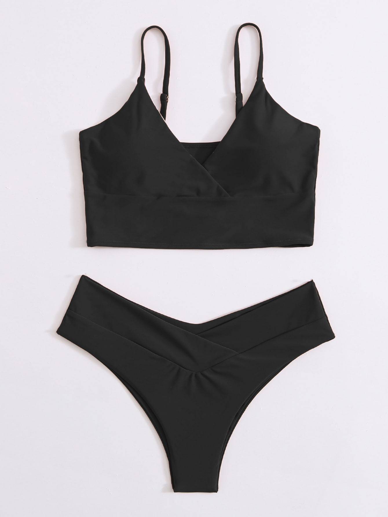 Surplice Neck Bikini Swimsuit - LuckyFash™