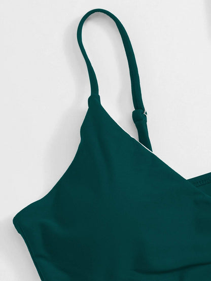 Surplice Neck Bikini Swimsuit - LuckyFash™