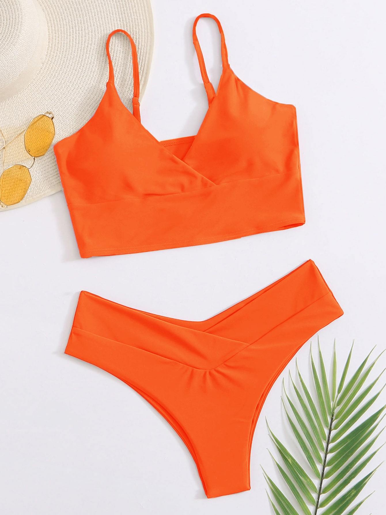 Surplice Neck Bikini Swimsuit - LuckyFash™