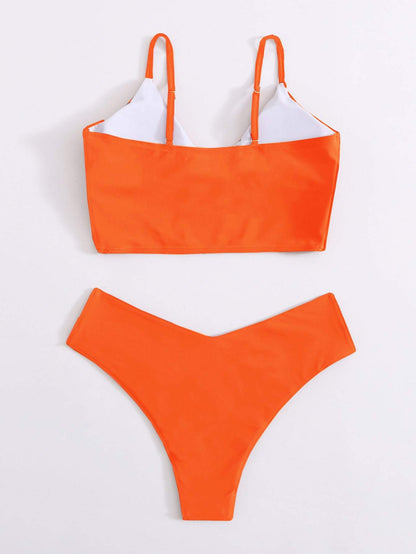 Surplice Neck Bikini Swimsuit - LuckyFash™