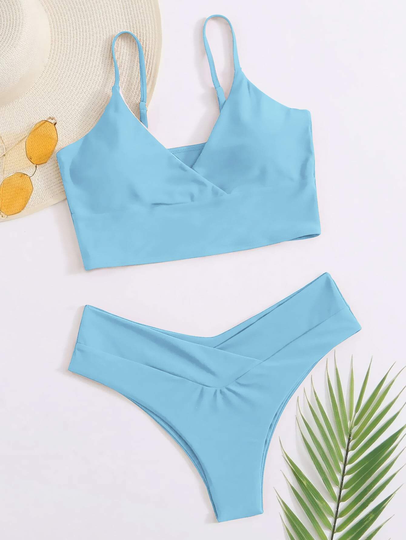 Surplice Neck Bikini Swimsuit - LuckyFash™