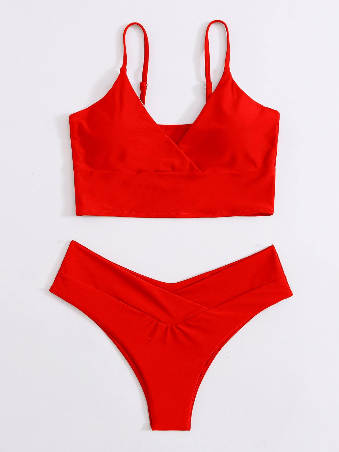 Surplice Neck Bikini Swimsuit - LuckyFash™